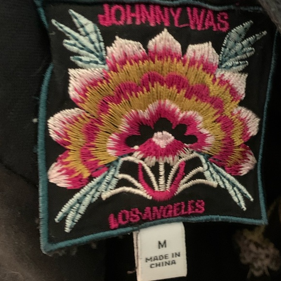 Johnny Was Maisie Embroidered Linen Blouse M - Picture 6 of 12